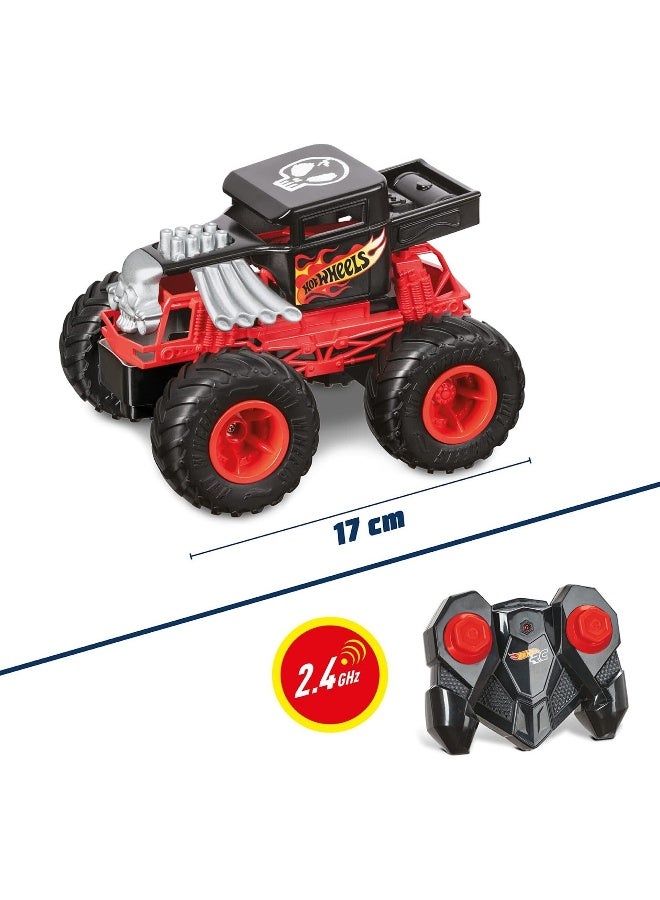 Caterpiller CAT Hot Wheels Remote Control Monster Truck Bone Shaker | Battery Operated | Car for Display | Toy Vehicle | Gift for Collectors and Kids - Image 2