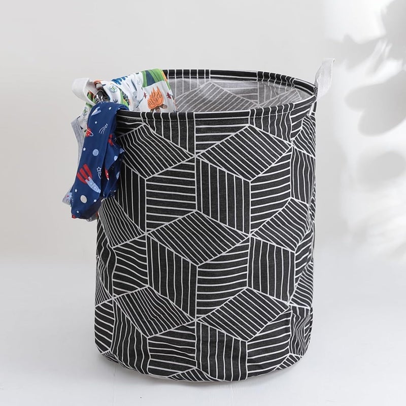 Kuber Industries Laundry Basket For Clothes|Foldable Laundry Hamper|Basket For Toys, Dirty clothes, Storage "45 LTR" (Black) - Image 1