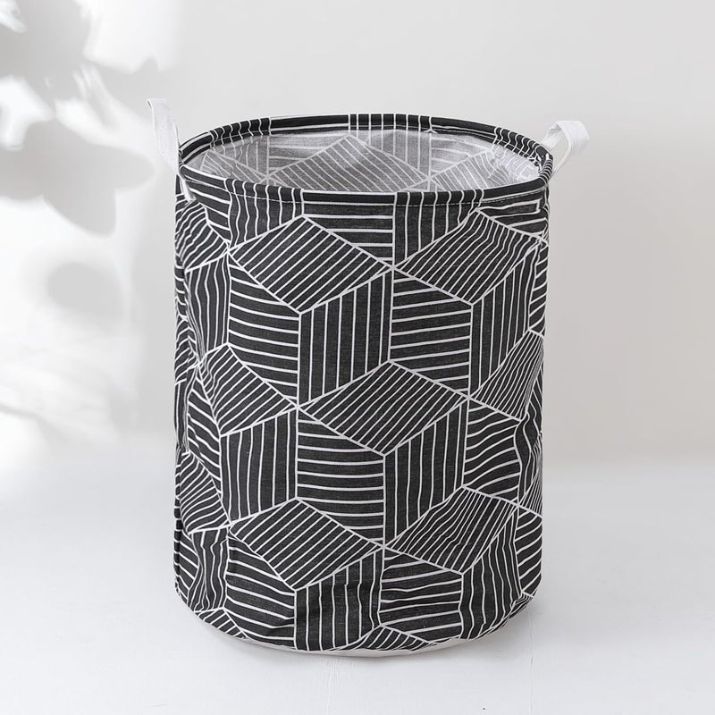 Kuber Industries Laundry Basket For Clothes|Foldable Laundry Hamper|Basket For Toys, Dirty clothes, Storage "45 LTR" (Black) - Image 2