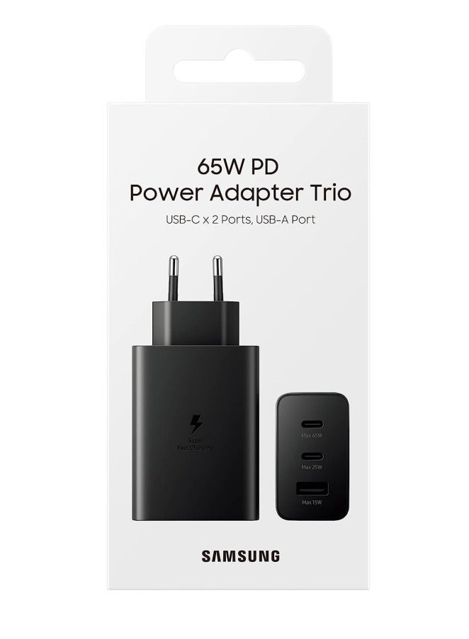 ELTRAZONE "Black 65W Power Adapter Trio: Efficient Multi-Device Charging with High Output" - Image 2