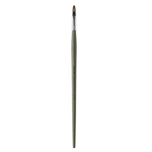 Escoda Modernista Series Artist Oil & Acrylic Long Handle Paint Brush, Bright/Shader, Size 12, Synthetic Mongoose - Image 1