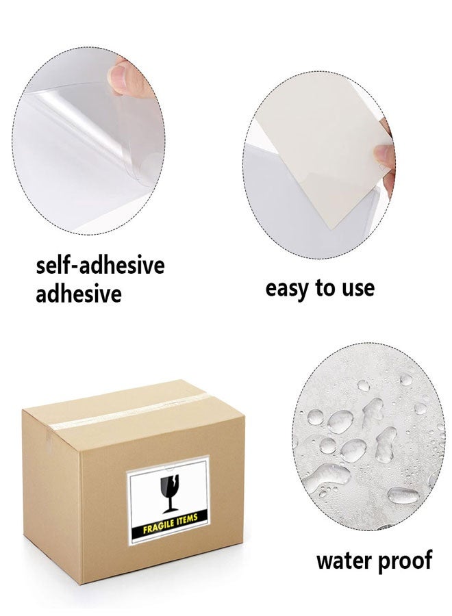 HAWAWA 20 PCS Self Adhesive Index Card Pockets with Top Open, Clear Plastic Label Holder for Cards of Note, Library and Business, Adhesive Label Pockets & Card Holder 3" x 5" (Index Card not Included) - Image 3