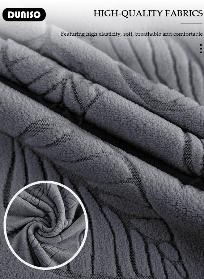 DUNISO 4 Packs Chair Covers, Stretch Jacquard Dining Chair Slipcovers, Removable Washable Chair Protector, Elastic Chair Protector Seat Covers for Hotel Dining Room Ceremony Banquet Wedding Party - Image 5