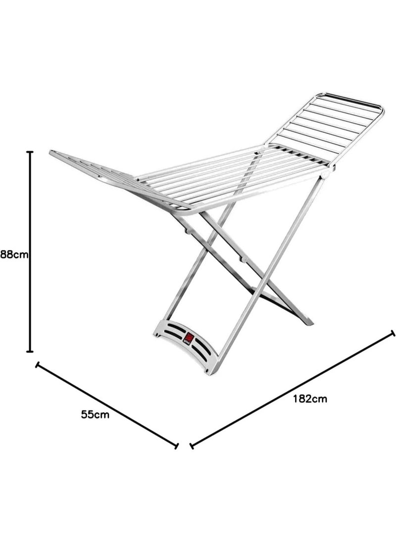 جيمي رف تجفيف الملابس - مجفف هواء متعدد الطبقات قابل للطي للاستخدام الداخلي والخارجي - للملابس والمناشف والأقمشة الرقيقة - Image 3