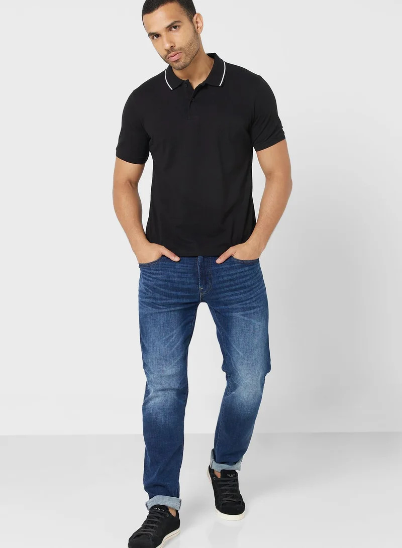 Seventy Five Tipping Polo Shirt
