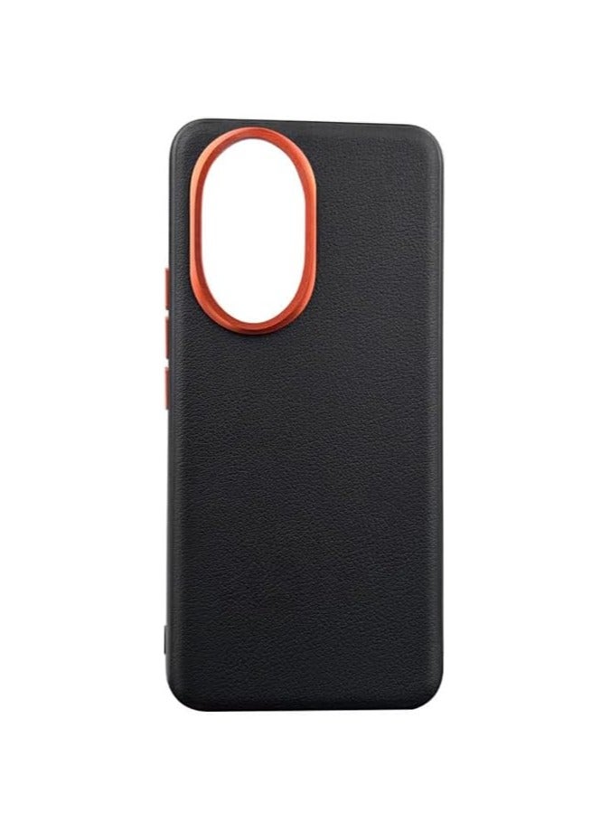 Honor 200 Pro 5G Case, Luxury Leather Soft Silicone Phone Back Cover for Honor 200 Pro Stylish Funda Shockproof Bumpe
