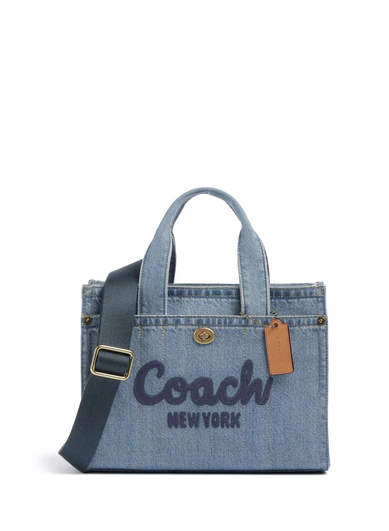 COACH Logo Denim Cargo Crossbody Bag