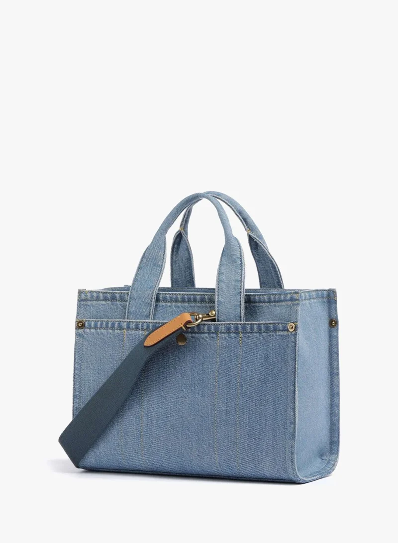COACH Cargo Tote Bag 20 in Denim