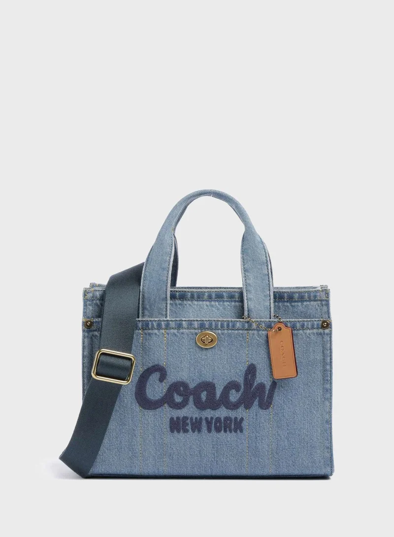COACH Cargo Tote Bag 20 in Denim