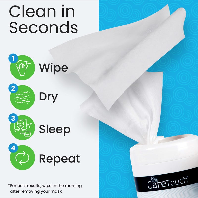 Care Touch CPAP Wipes | CPAP Cleaner | 2 Packs of 70 Unscented CPAP Mask Wipes (140 Total) - Image 4