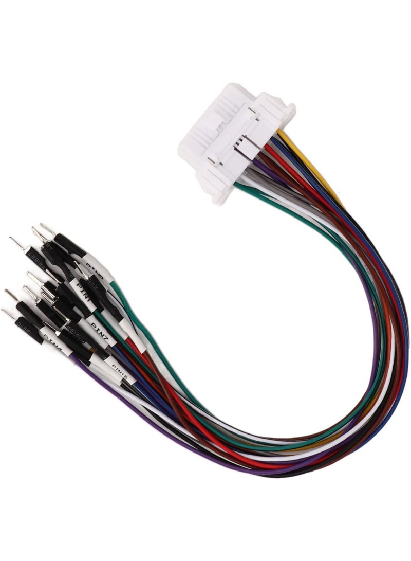 X-PRO5 16 Pin OBD2 Connector Female to male Cable OBDII Diagnostic Cable Fault Detection Colored Cables for Vehicles - Image 4