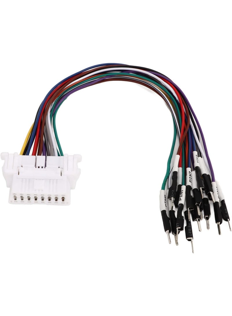 X-PRO5 16 Pin OBD2 Connector Female to male Cable OBDII Diagnostic Cable Fault Detection Colored Cables for Vehicles - Image 3