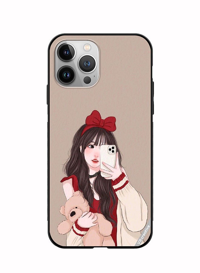 VR CREATIVE Protective Case Cover For Apple iPhone 11 Pro Max Girl Holding Teddy Design Multicolour - Image 1