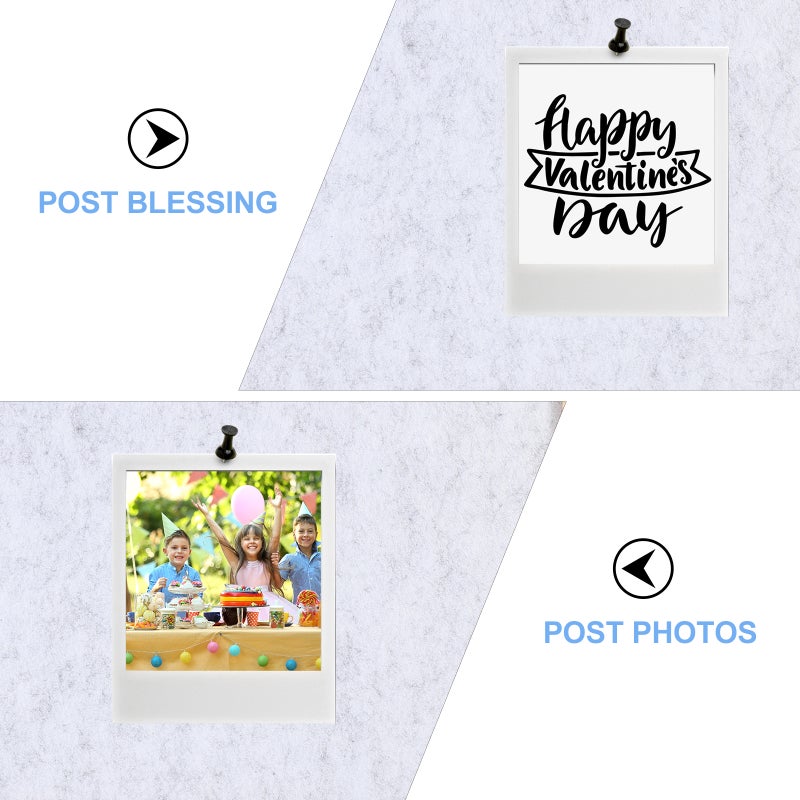 2 pcs Kids DIY Felt Photo Picture Handmade Photo Board Message Board for Classroom - Image 3