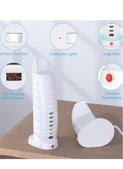 NEW Tower Extension Lead with USB – 8 Way Outlets & 6 USB Ports (2 Type-C, 4 USB) – 3.6A Vertical Power Strip with 2M Cable - pzsku/Z0A595EF464F0BFCE7B4EZ/45/_/1731417404/04de5cf6-a5c0-442f-9db2-7c54564a835c