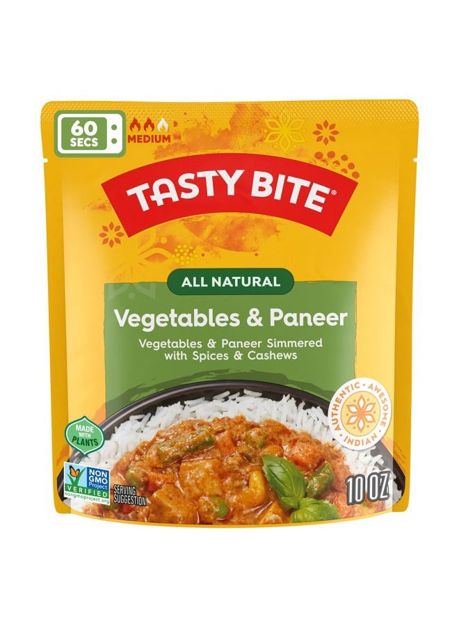Tasty Bite Indian Vegetables & Paneer, Microwaveable Ready to Eat Entrée, 10 Ounce (Pack of 6) - Image 4
