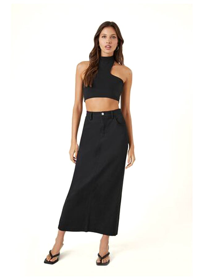 FOREVER 21 Twill Straight Maxi Skirt  - Image 4