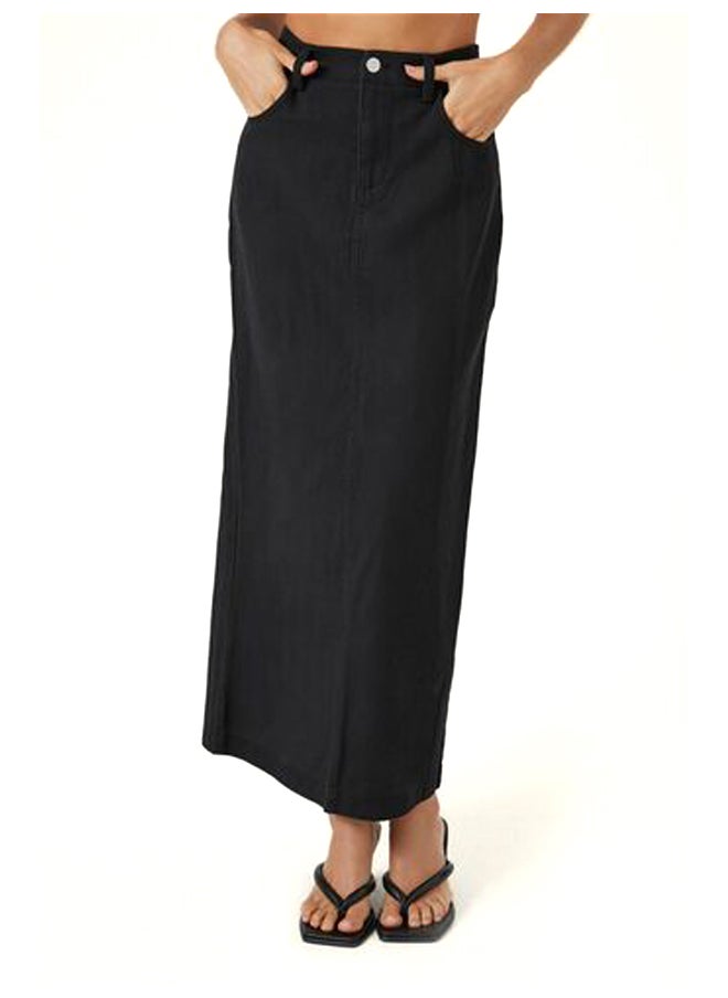 FOREVER 21 Twill Straight Maxi Skirt  - Image 2