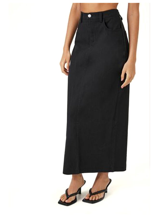FOREVER 21 Twill Straight Maxi Skirt  - Image 5