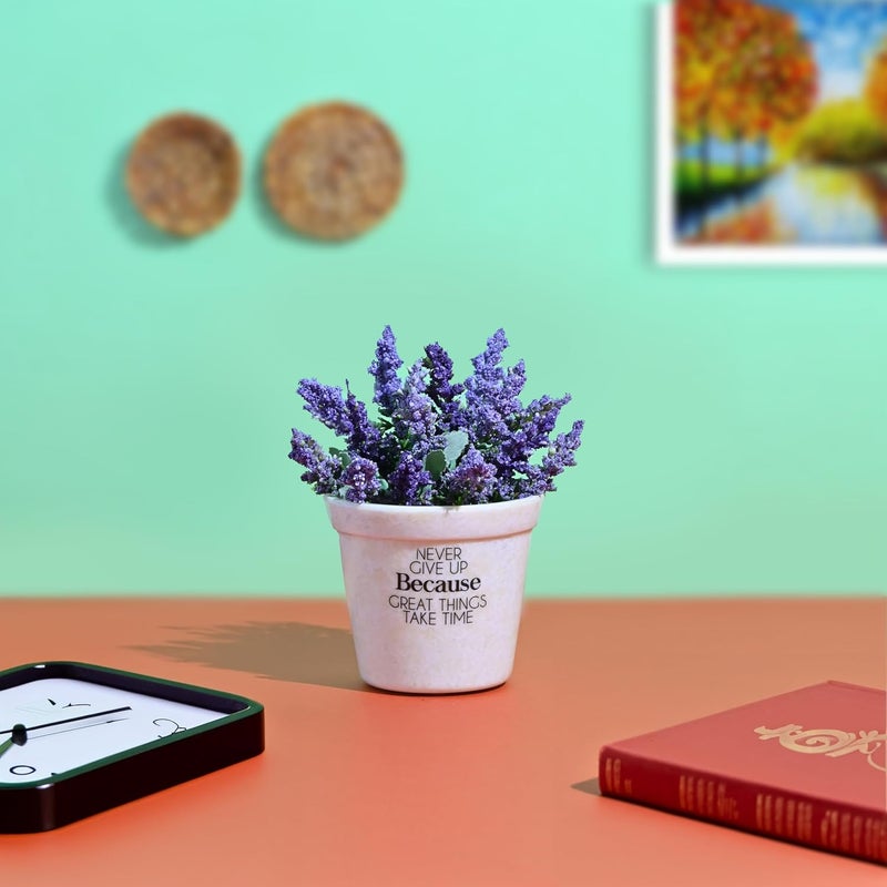 Flawless Never Give Up Because Great Things Take Time Melamine Pot for Indoor and Outdoor Use - Image 1