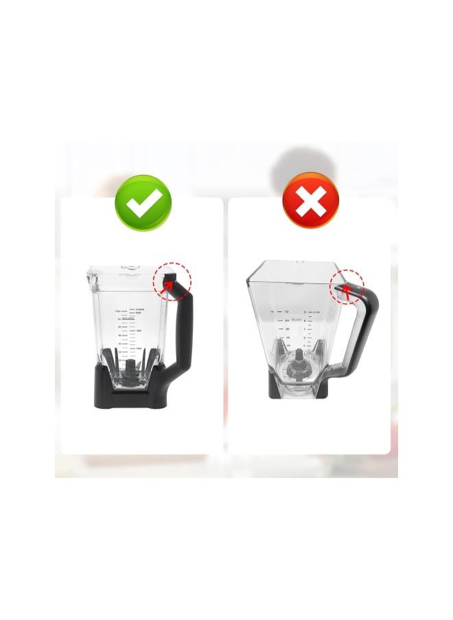 Generic - Replacement Locking Lid for Ninja Blender, 72 OZ Pitcher Blender Replacement Parts Top Cover Compatible with BL610 BN750 BN751 BN801 BL710 CO650B DB751A, Only For NEW Model Pitchers with Extended Rims - Image 1