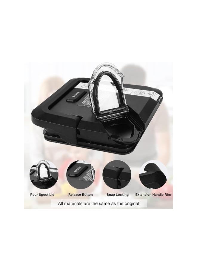 Generic - Replacement Locking Lid for Ninja Blender, 72 OZ Pitcher Blender Replacement Parts Top Cover Compatible with BL610 BN750 BN751 BN801 BL710 CO650B DB751A, Only For NEW Model Pitchers with Extended Rims - Image 1