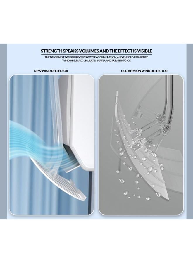 Eoptify Classic - Adjustable AC air Deflector – Transparent, Adjustable Flow Deflector for Wall-Mounted and Central Air Conditioners - Image 4