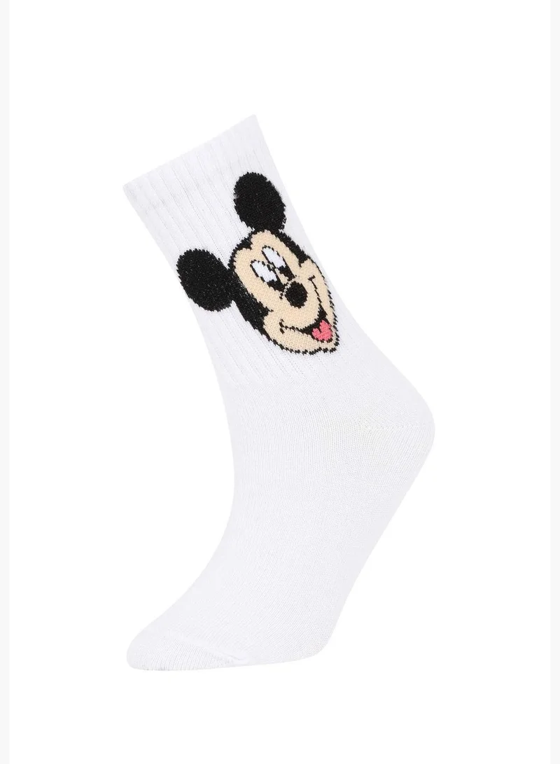 DeFacto 2 Pack Mickey & Minnie Licenced Long Socks