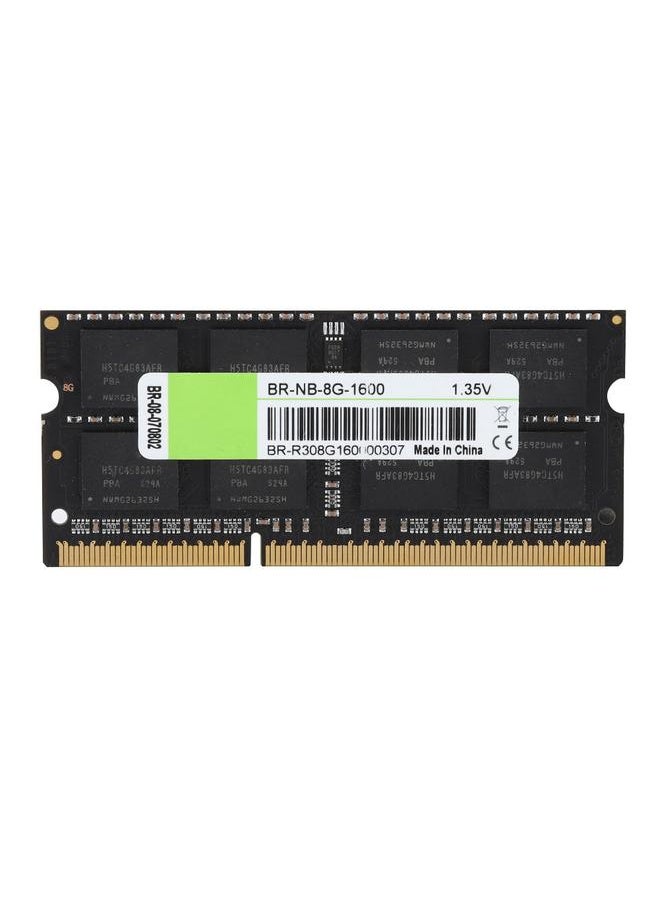 Thoraya 8G DDR3 Laptop Memory RAM 1600MHz PC10600 Notebook Memory Black Bottom Board  - Image 1