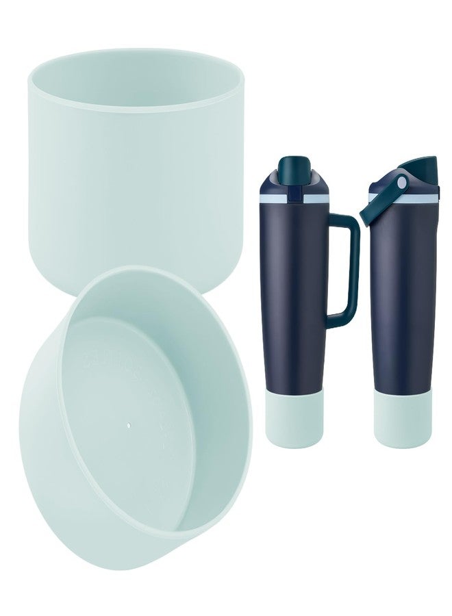 BKBY 2PCS Silicone Boot Compatible with Owala 30oz & 40oz FreeSip Sway Bottles & Tumblers, Protective Anti-Slip Bottom Cover Sleeve for Freesip Sway Tumbler - Image 1