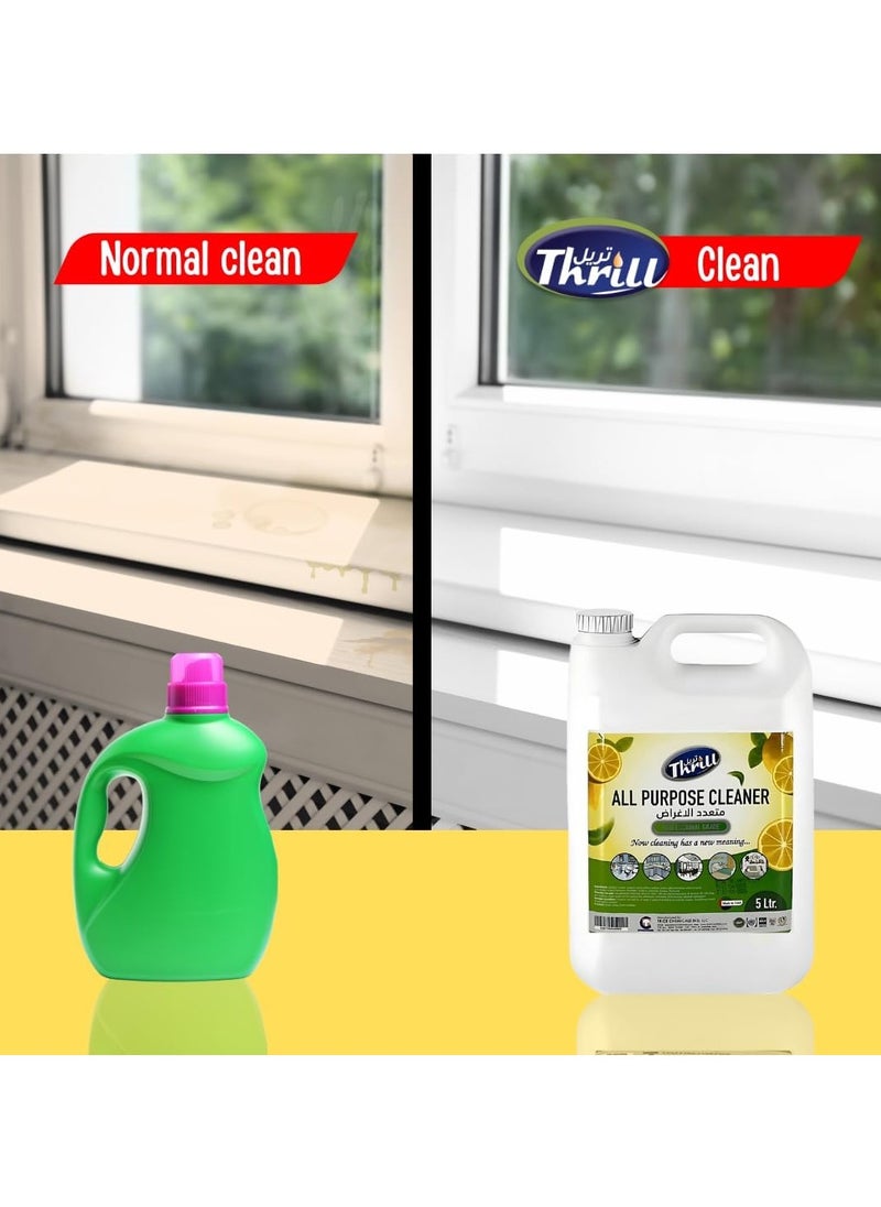 Professional Lemon All Purpose Cleaner 5L – Multi-Surface Cleaning Solution for Home, Office & Commercial Use