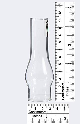 B&P Lamp مصباح B&P صغير بقاعدة 1 1/4 بوصة وارتفاع 4 1/2 بوصة مع مدخنة زجاجية شفافة لمصابيح الزيت المصغرة والإضاءة - Image 3