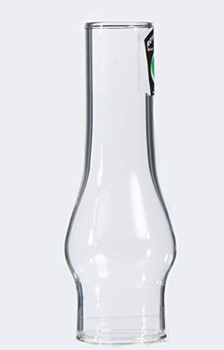 B&P Lamp مصباح B&P صغير بقاعدة 1 1/4 بوصة وارتفاع 4 1/2 بوصة مع مدخنة زجاجية شفافة لمصابيح الزيت المصغرة والإضاءة - Image 2