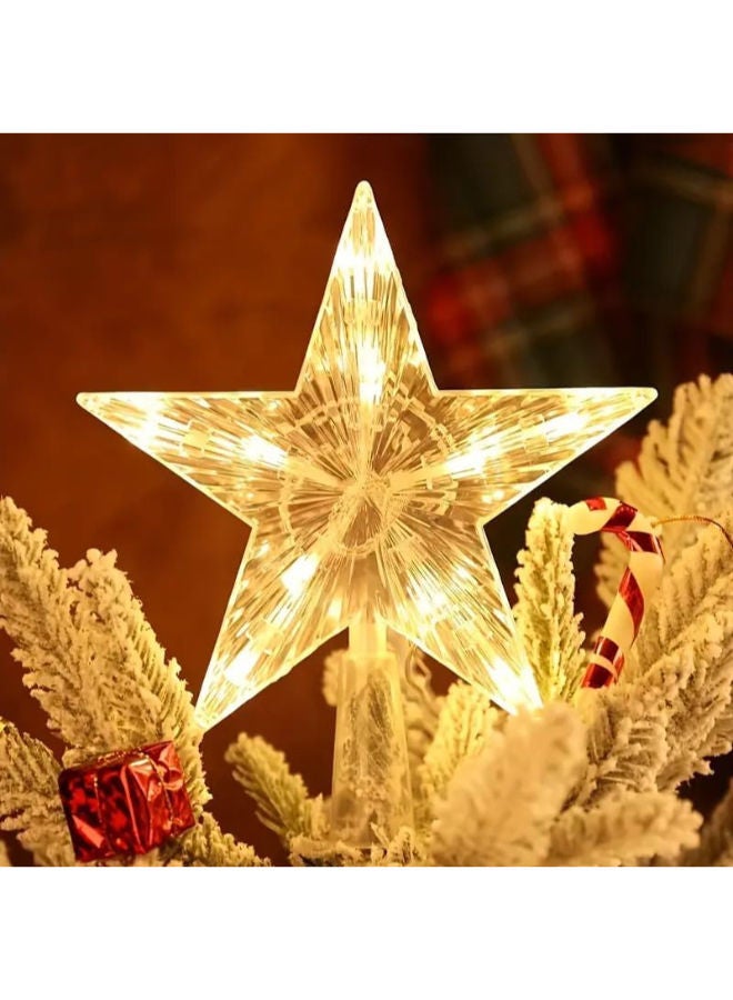 نجمة زينة شجرة عيد الميلاد 18 سم - قطعة واحدة - s - Image 1