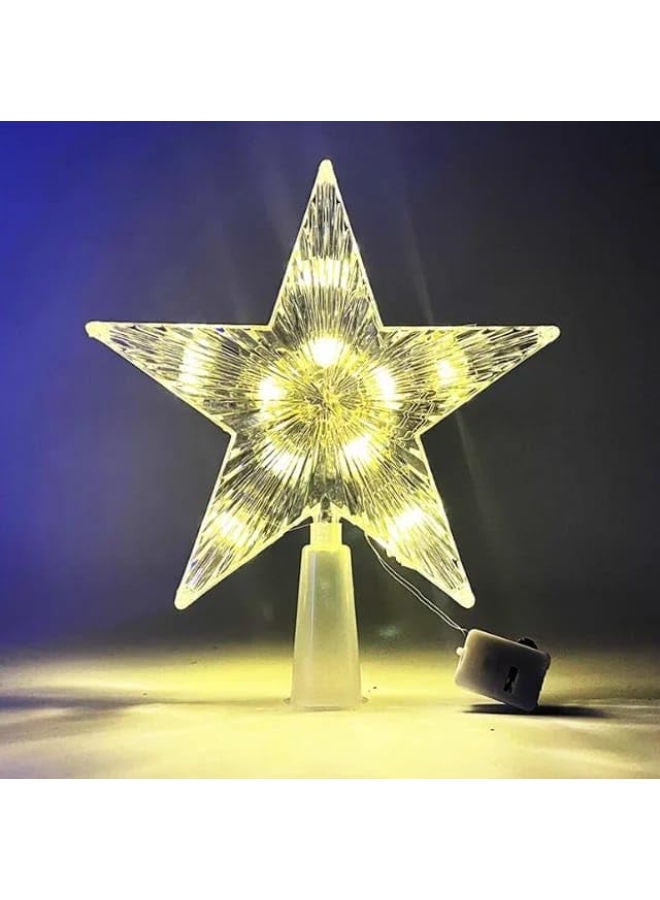 نجمة زينة شجرة عيد الميلاد 18 سم - قطعة واحدة - s - Image 4