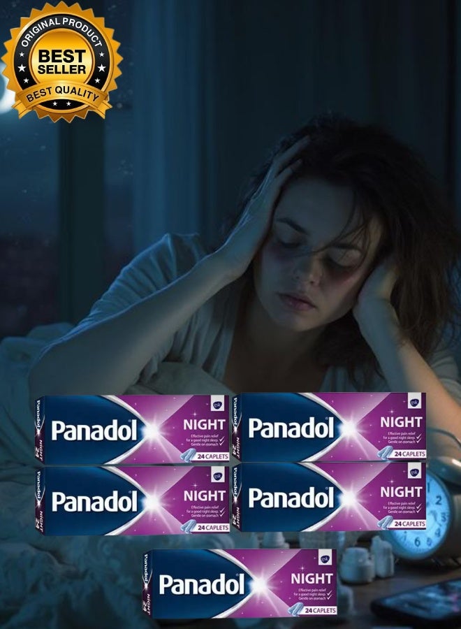 Panadol 5 Pieces Panadol Night 24 Caplets - Image 1