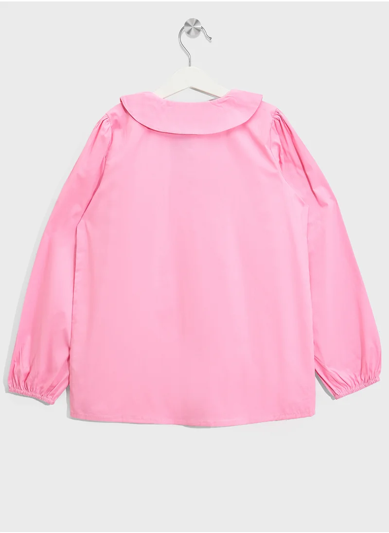 Ripples Girls Blouse With Bows