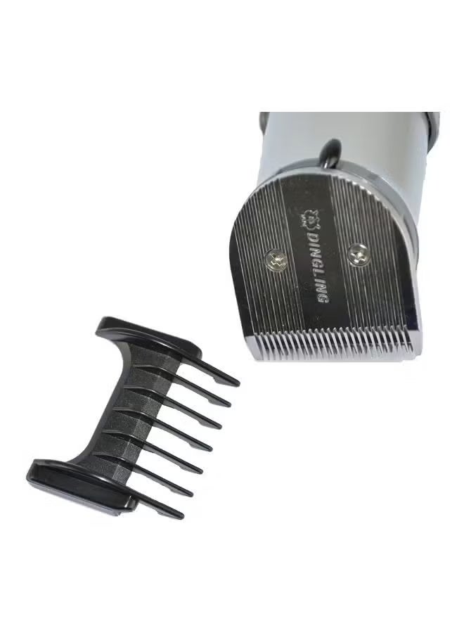 DINGLING Professional Electric Hair Clipper With Blades Silver/Black 21.21x21.01x7.39cm - Image 3