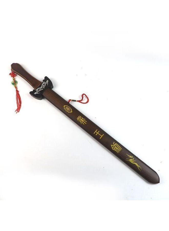 Hot Sale Jade Pendant Bamboo Dragon Sword Dragon Sword Bamboo Wood Sword Art Scenic Spot Temple Fair Stall Children's Toys Wholesale-Color:Zhao Yunqiang