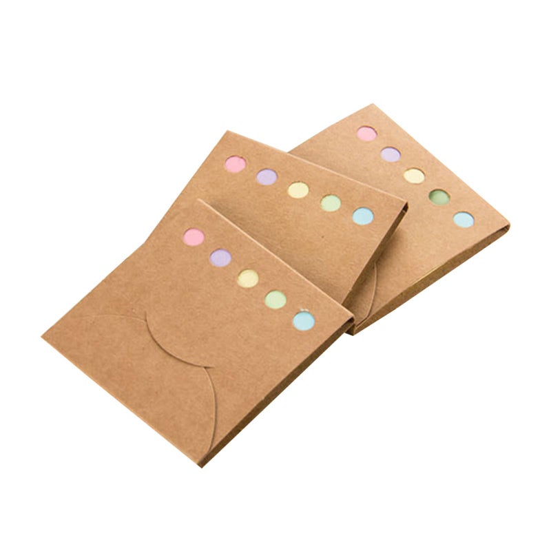 3Pcs Blank Flash Cards Sticky Tabs Memo Pad Foldable Study Cards for Students - Image 2