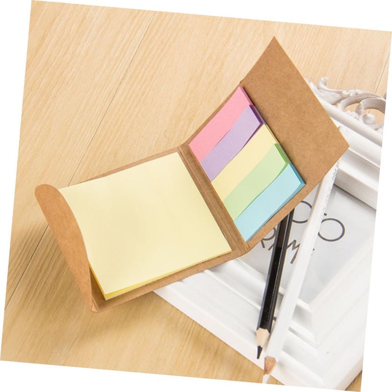 3Pcs Blank Flash Cards Sticky Tabs Memo Pad Foldable Study Cards for Students - Image 5