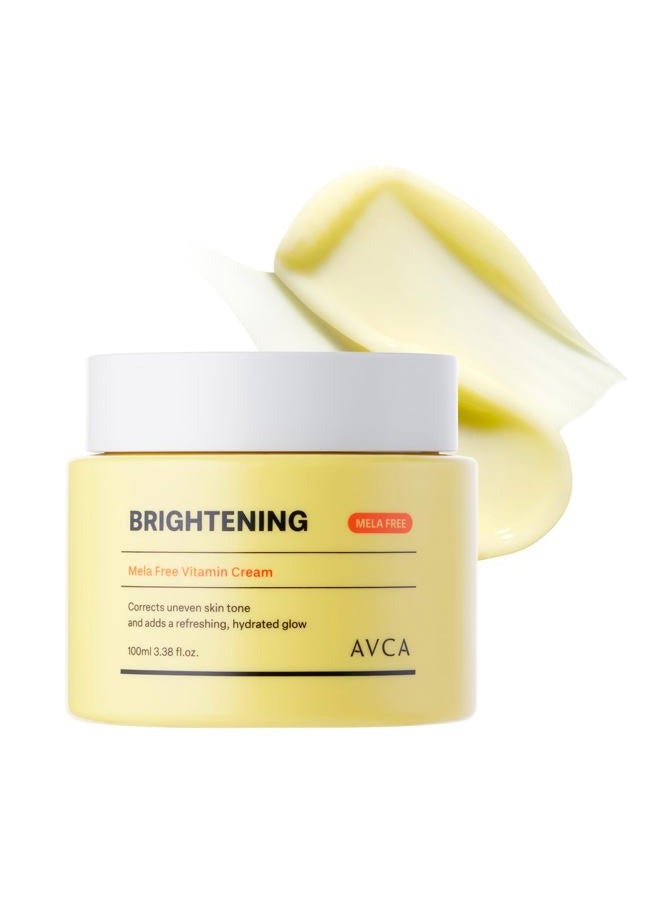 Avca Vitamin + Niacinamide Radiance Cream 100ml(3.38 fl. oz) - Even Tone & Glow Moisturizer, Daily Hydration K-Beauty Moisture Care - Image 1