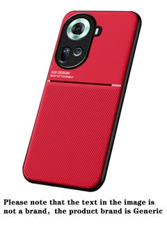 ماركة غير محددة غطاء حماية واقٍ لهاتف OPPO Reno 11 5G باللون الأحمر للأعمال الراقية  - Image 1
