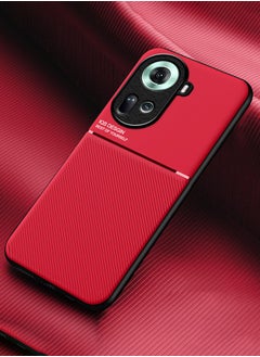 ماركة غير محددة غطاء حماية واقٍ لهاتف OPPO Reno 11 5G باللون الأحمر للأعمال الراقية  - Image 2
