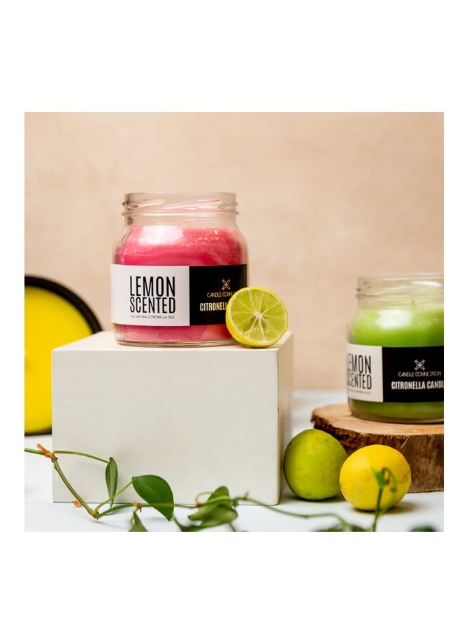 Generic Indoor/Outdoor Citronella Jars In Watermelon  - Image 2