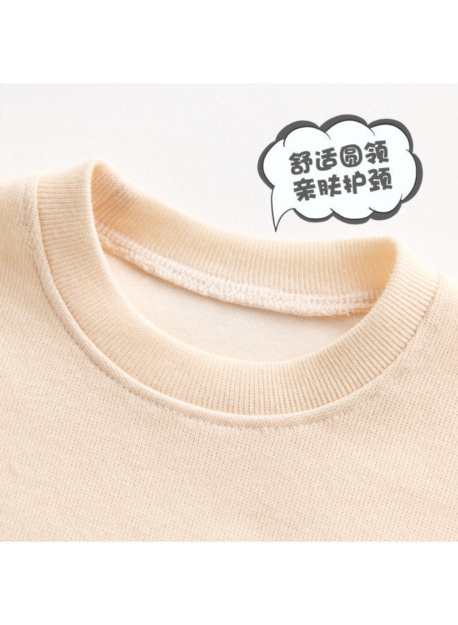 Doxiluka Baby Girls' Hoodie Autumn Top Casual Loose Round Neck Base Layer Soft Knitted Kids' Clothing For Spring/fall Season - Image 3