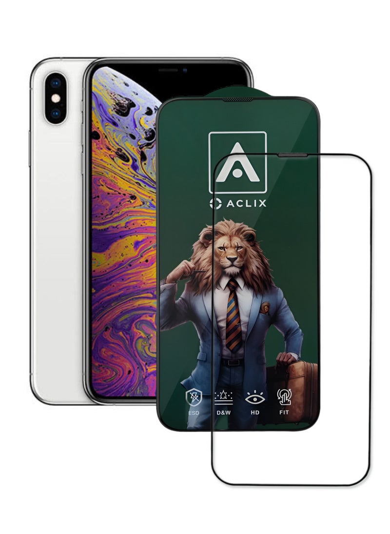 ACLIX Antistatic ESD Dustproof Premium Quality High Definition Tempered Glass Screen Protector Designed For  iPhone XS Max - Image 1