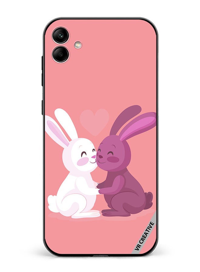 VR CREATIVE Protective Case Cover For Samsung Galaxy A04 Love Rabbits Design Multicolour - Image 1