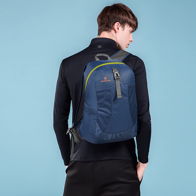 sinotron Lightweight Packable Backpack, Small Foldable Hiking Backpack Day Pack for Travel Camping Outdoor Vacation (Dark blue) - Image 4