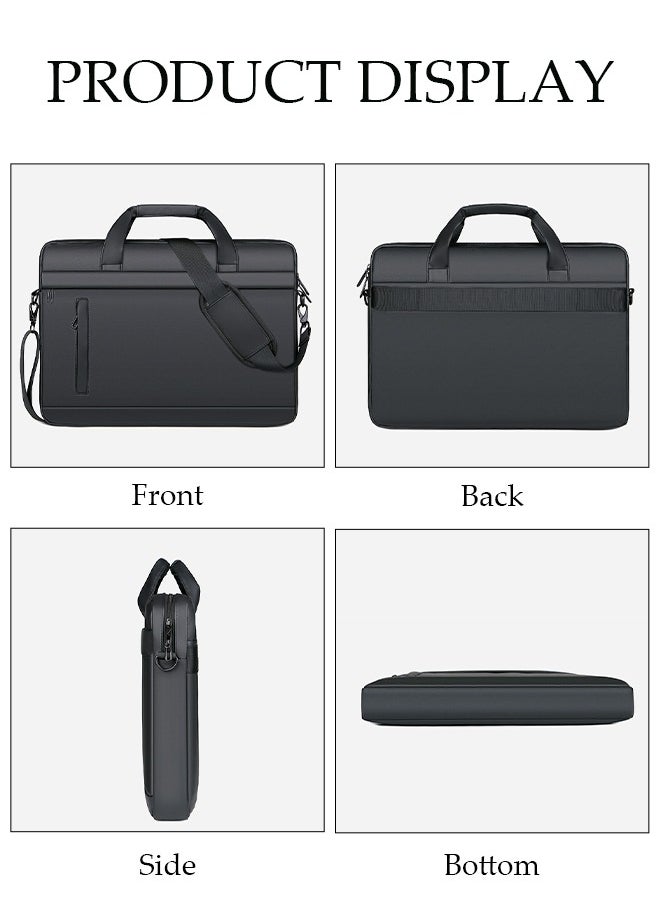 DUNISO 15.6 Inch Laptop Bag Lightweight Computer Bag Travel Business Handbag Briefcase Water Resistance Shoulder Messenger Bag CRossbody Bag for Men and Women Work Office  - Image 5